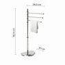 Ambient photos of Hibiscus Chrome Floor Standing Towel Rack [51146]