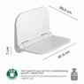 Foto de Dino White Folding Shower Seat