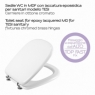 White Toilet Seat Lid For Tesi Model