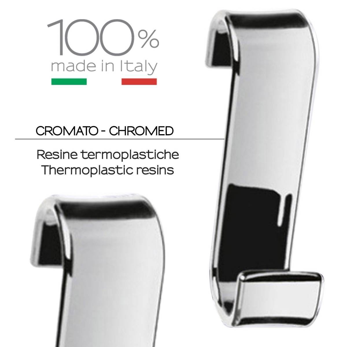 Gancy Portasciugamani Per Radiatore Gedy Merlin: Cromato, 3.2 Cm