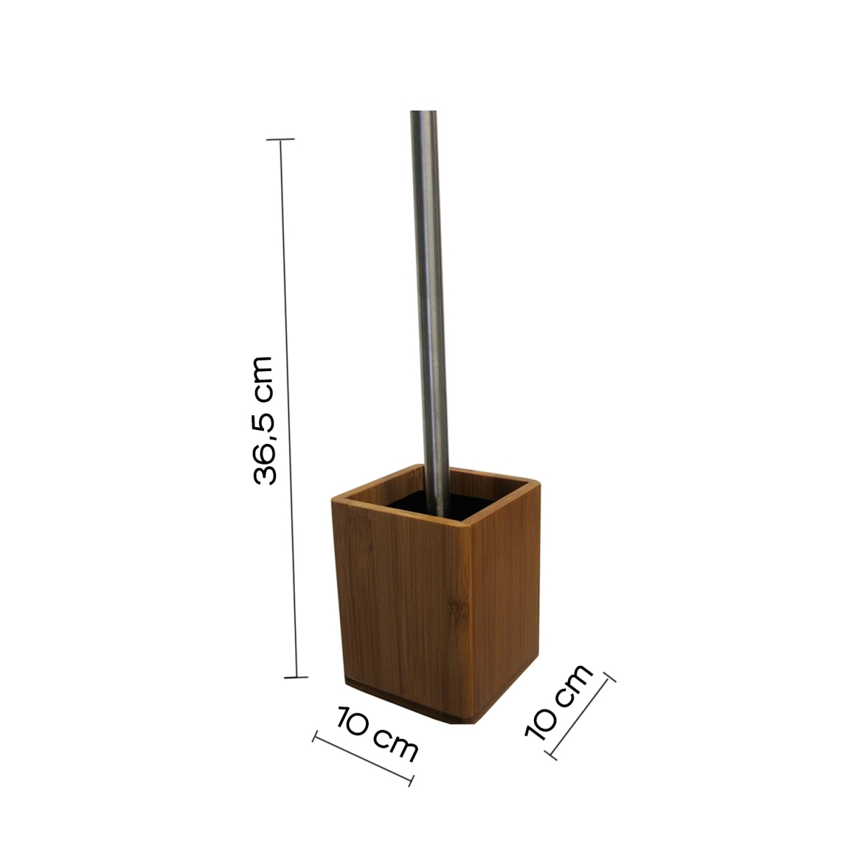 Photos ambiantes de Bambu Natural Toilet Brush Holder [51216]