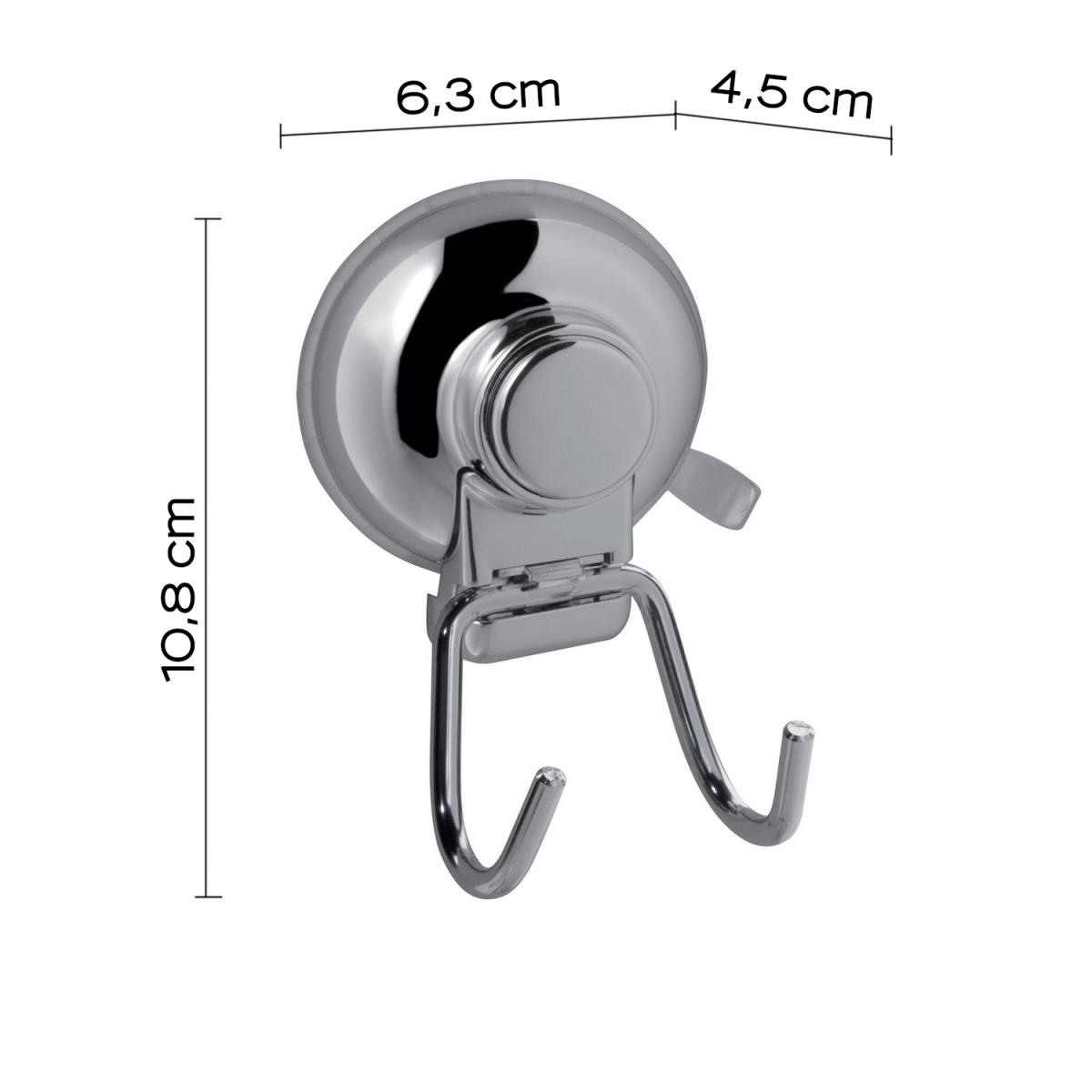 Ambient photos of Hot Chrome Double Suction Cup Hanger [51241]