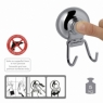 Photo of Double Hanger Hot Suction Cup Chrome