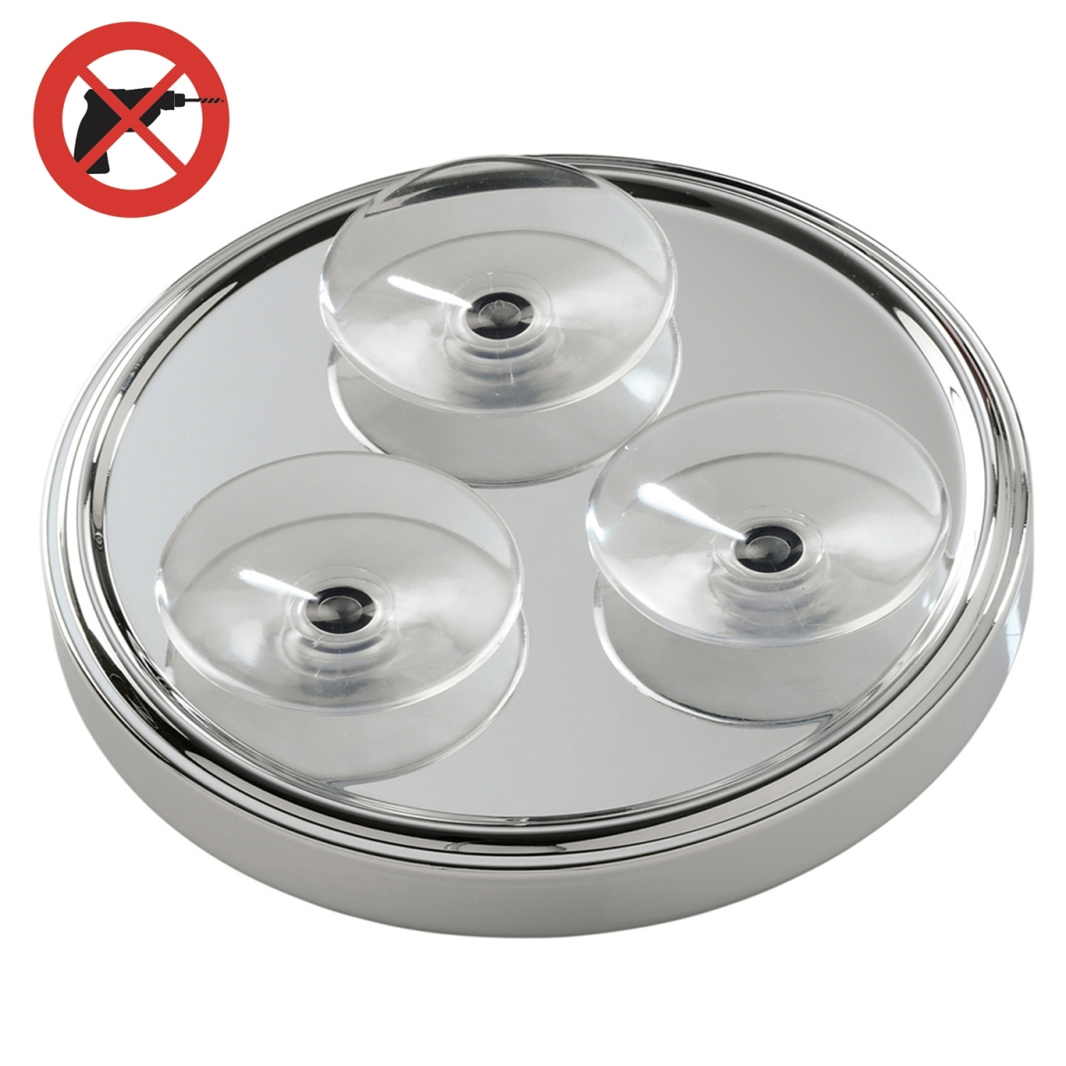 Ambient photos of Magnifying Wall Mirror With Suction Cup Chrome Gedy