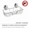 Photo of Rectangular Object Holder Hot Suction Cup Chrome