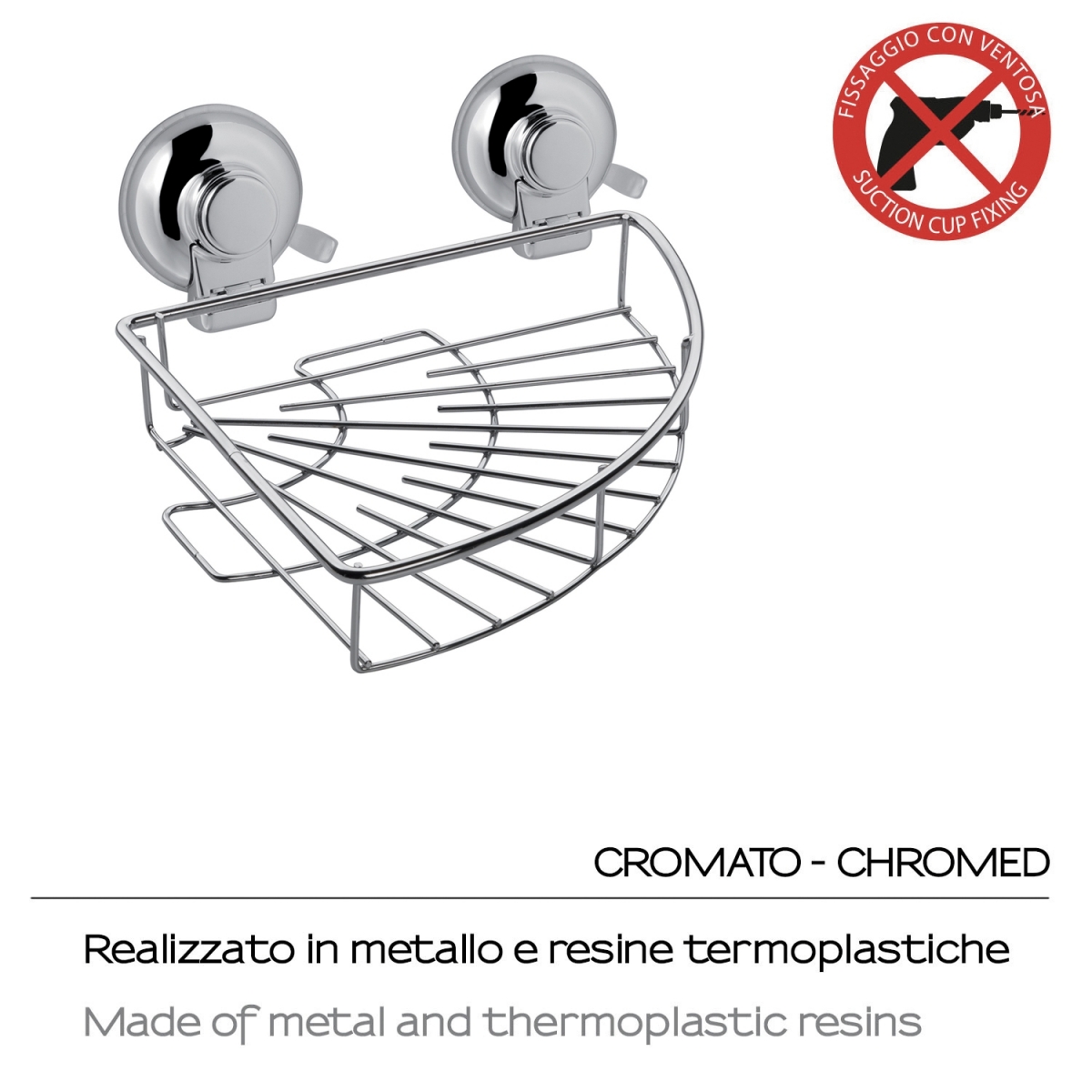 Ambient photos of Angular Object Holder Hot Suction Cup Chrome [51263]