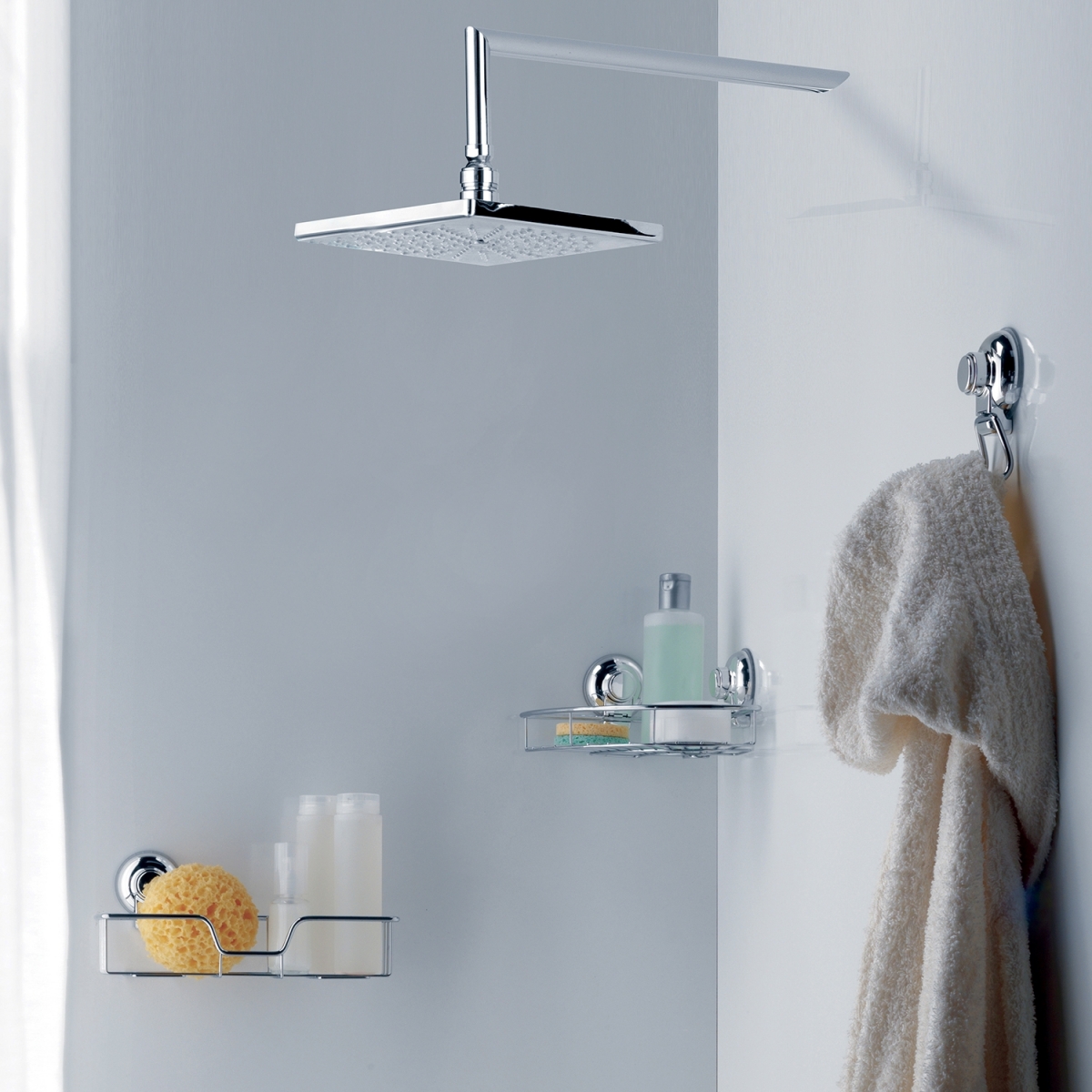 Ambient photos of Angular Object Holder Hot Suction Cup Chrome [51266]