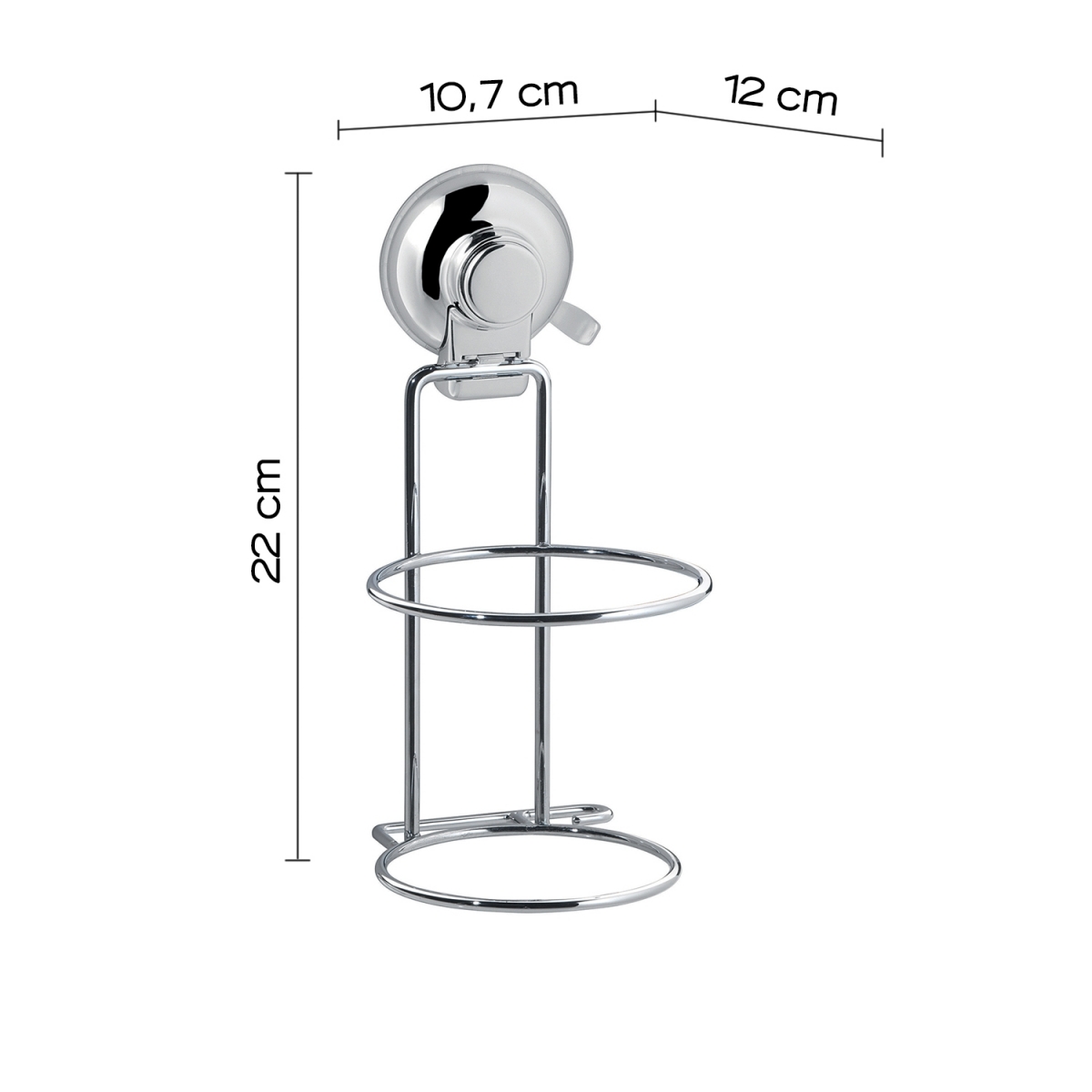 Photo of Hot Chrome Suction Cup Dryer Holder