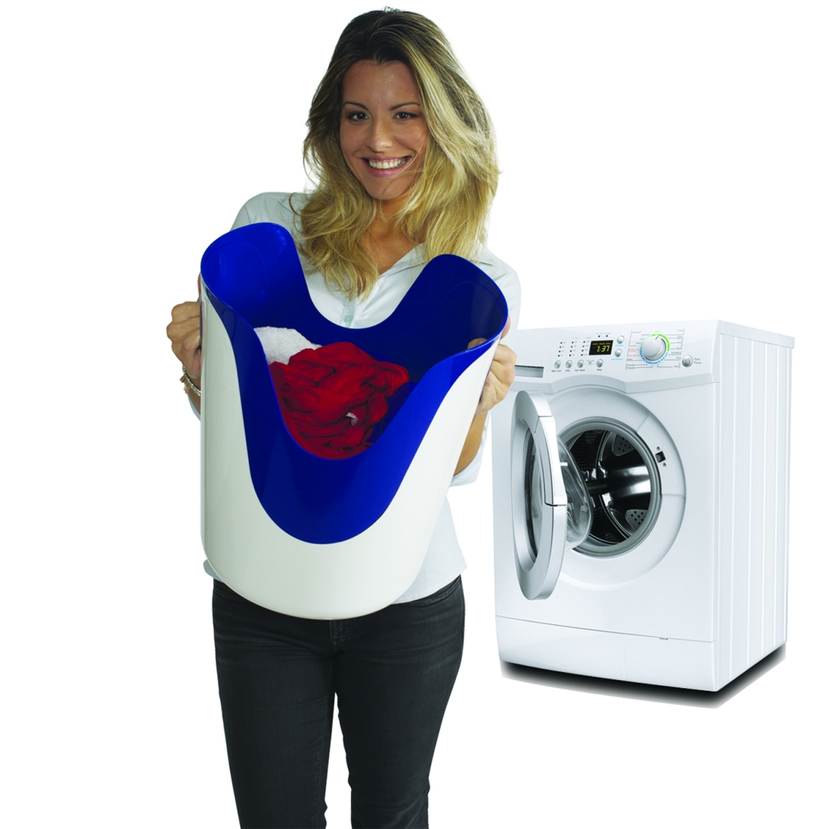 Fotos ambiente de Taburete Contenedor Wendy Blanco-Naranja [51307]