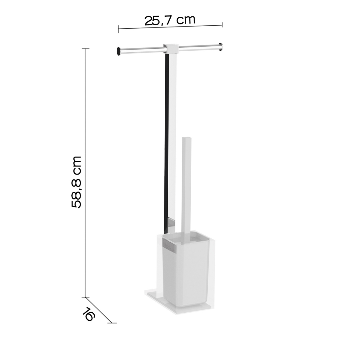 Photo de Colonne Debout Arc-en-ciel Blanc Transparent-Chrome