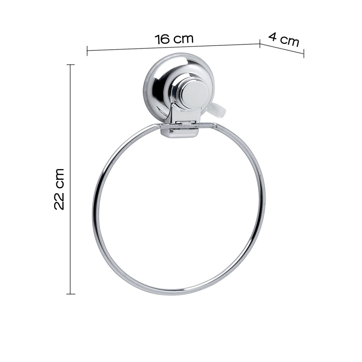 Umgebungsfotos von Handtuchhalter-Ring-Saugnapf heißem Chrom [51329]