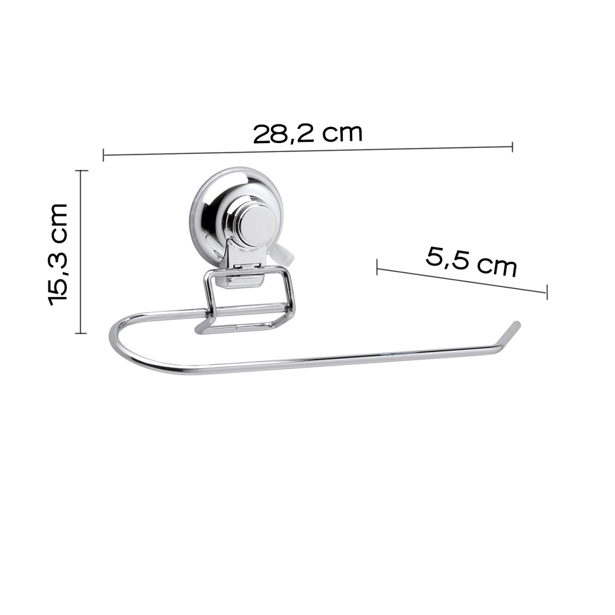 Fotos ambiente de Toalheiro 30 Cm Hot Chrome Suction Cup [51333]
