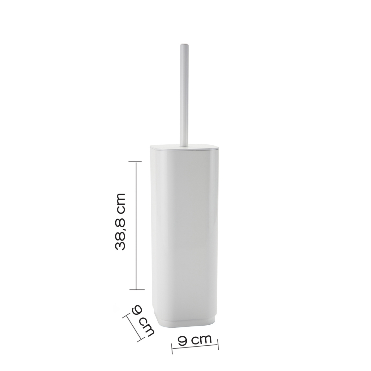 Detail of Seventy White Toilet Brush Holder