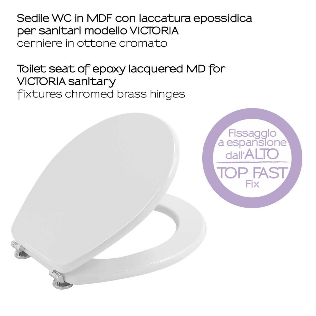 Photo of White Toilet Lid For Victoria Model