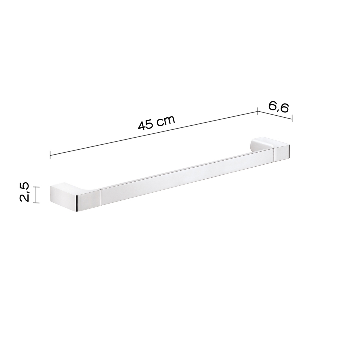 Umgebungsfotos des Handtuchhalters 45 cm Pirenei Chrome [51374]