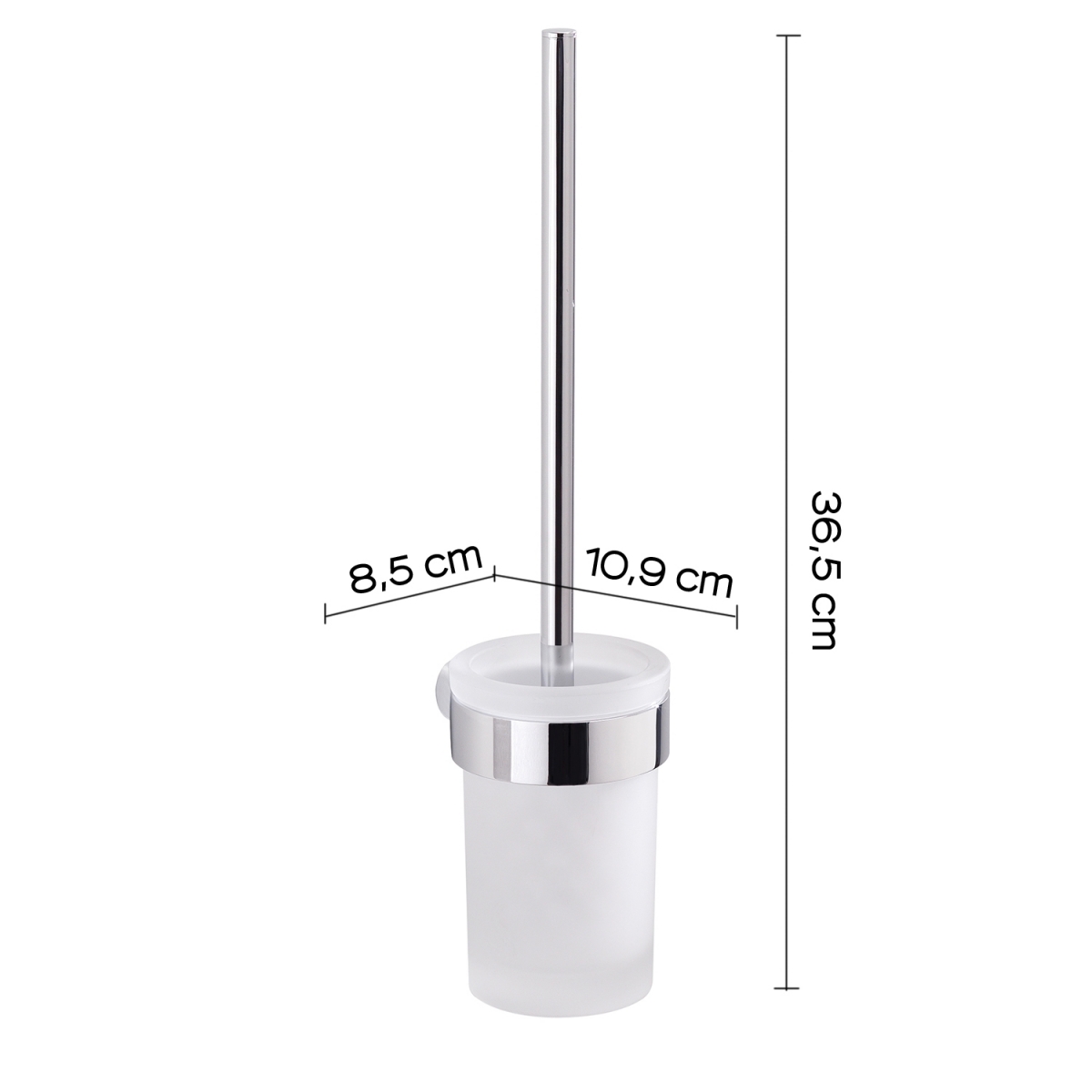 Photo of Pirenei Chrome Wall Brush Holder