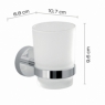 Environment photos of Eros Chrome Toothbrush Holder [51398]