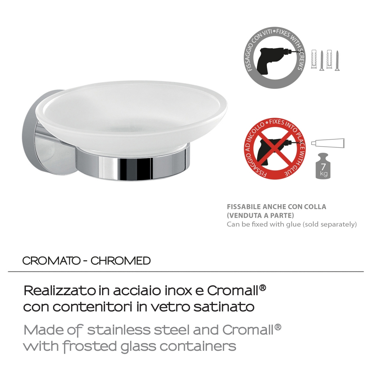 Eros Chrome Soap Dish