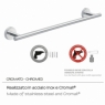 Towel rack 45 cm eros chrome