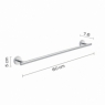 Ambient photos of Towel rack 60 Cm Eros Chrome [51416]
