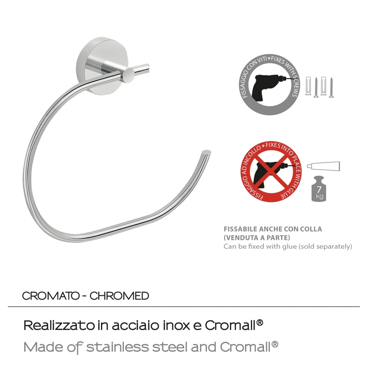 Foto tirada por Argolla Eros Toalheiro cromado