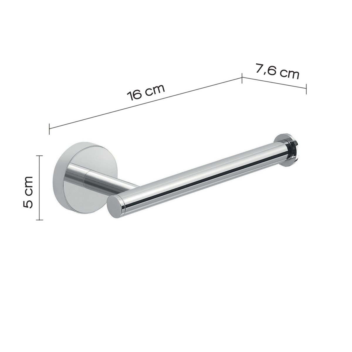Fotos de ambiente de Eros Chrome Roll Holder [51425]