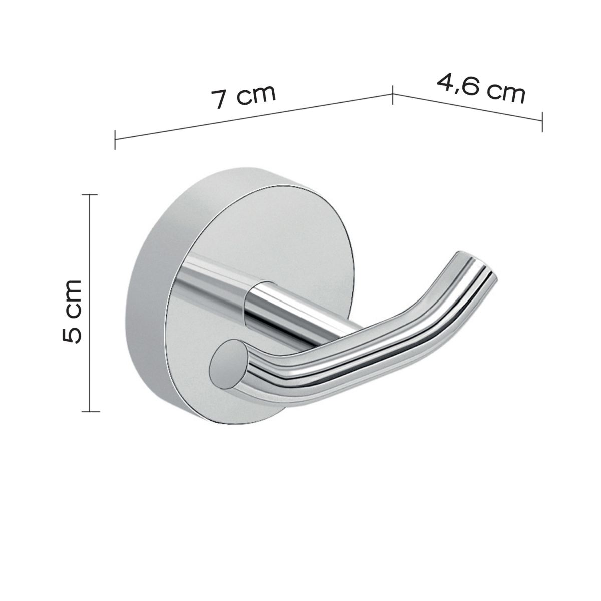 Fotos ambiente de Eros Chrome Double Hanger [51430]