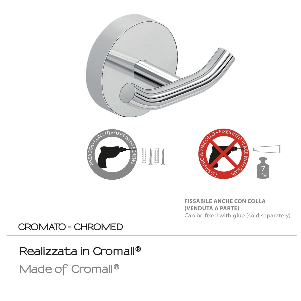 Photo of Eros Chrome Double Hanger