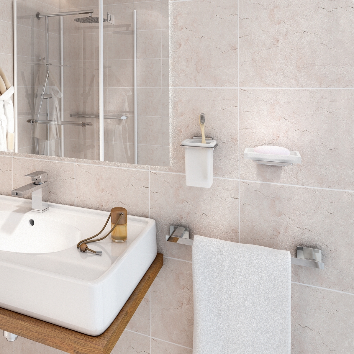 Photos of the Atena Chrome soap dish