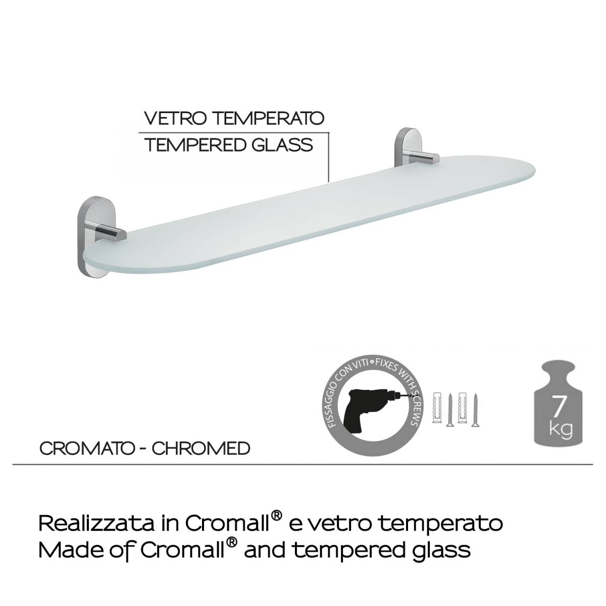 Photo of Shelf 60 Cm Febo Chrome