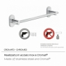 Ambient photos of Towel rack 35 Cm Febo Chrome [51484]