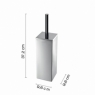 Teseo Chrome Chão Brush Holder
