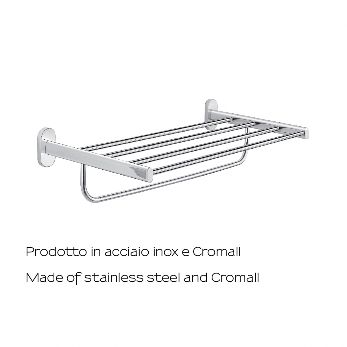 Ambient photos of Febo Chrome Double Towel Rack [51509]