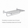 Photos ambiantes de Febo Chrome Double Towel Rack [51509]