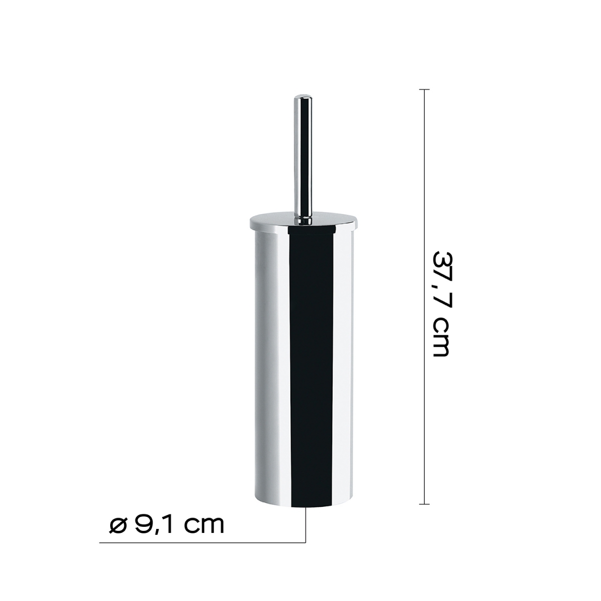 Photos ambiantes de Flip Chrome Floor Toilet Brush Holder [51512]