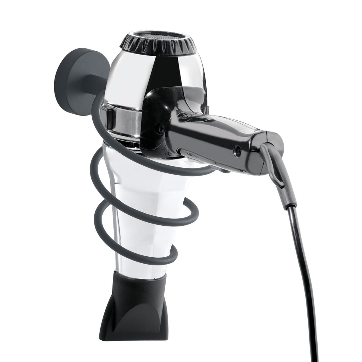 Fotos ambiente de Eros Matte Black Hair Dryer Holder [51521]