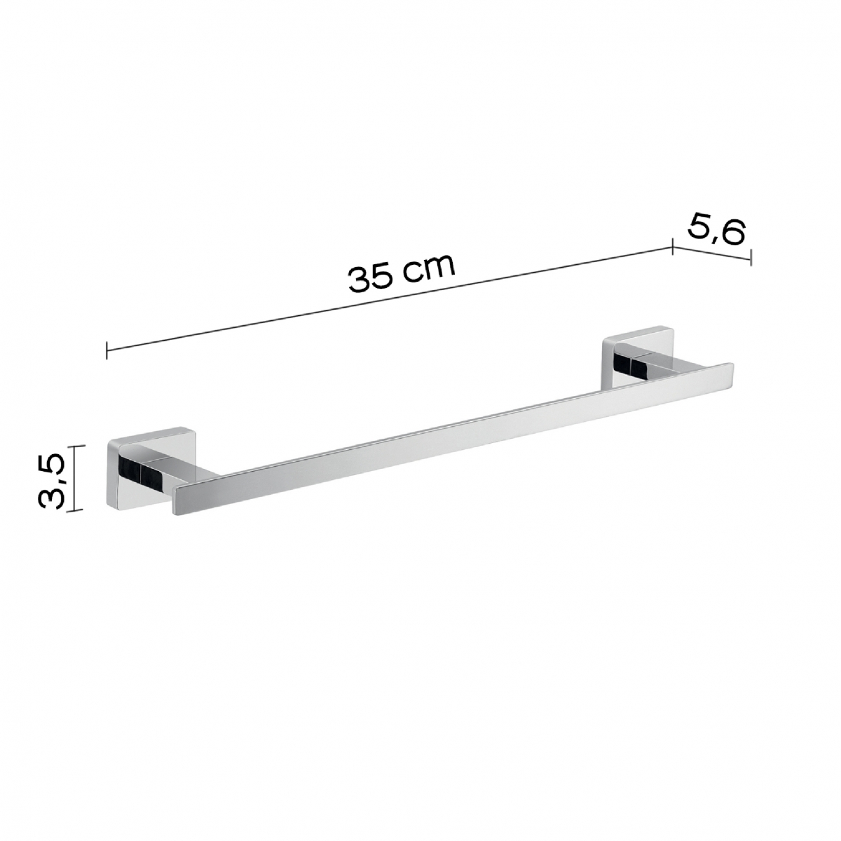 Photos d’ambiance de Atena Set 4 Pz. (Porte-serviettes 35Cm, Porte-serviettes, Cintre, Anneau) Chrome [51536]