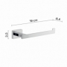 Ambient photos of Atena Set 4 Pz. (Towel rack 35Cm, Towel holder, Hanger, Ring) Chrome [51538]