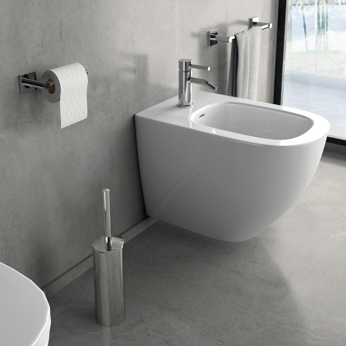 Detalle de Toallero 30 Cm Fuji Cromo