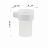 Ambient photos of Pirenei Matte White Toothbrush Holder [51559]