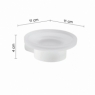Ambient photos of Pirenei Matte White Soap Dish [51563]