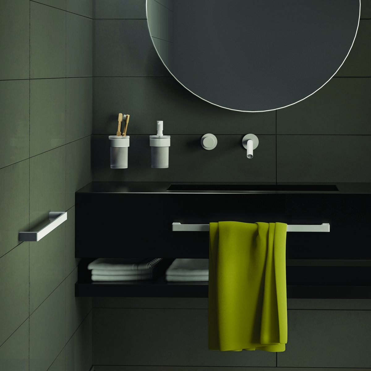 Photos d’ambiance de Porte-savon blanc mat Pirenei [51565]