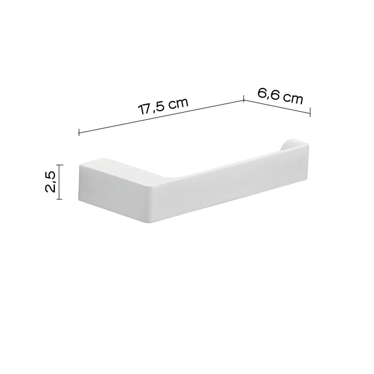 Fotos de ambiente de Pirenei Matte White Roll Holder [51587]