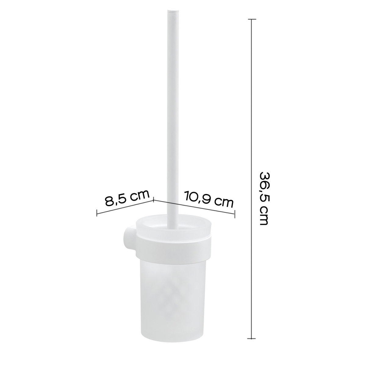 Ambient photos of Pirenei Matte White Wall Toilet Brush Holder