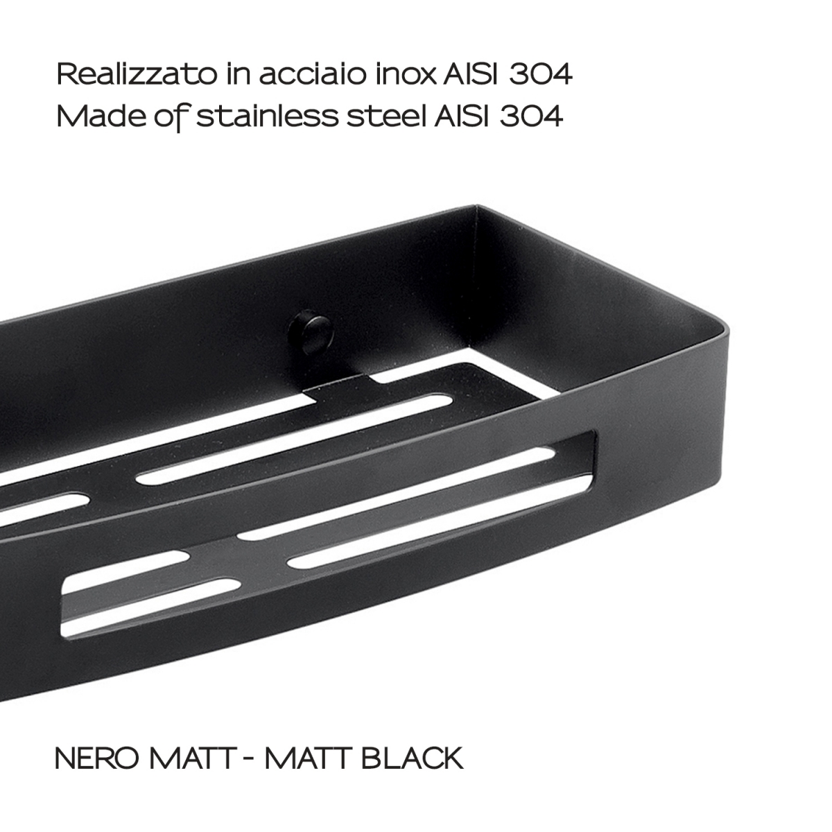 Foto von Nerva Matte Black Rechteck-Dia