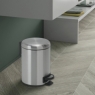 Detalhe de 3 Lt Potty Brushed Chrome Trash Can