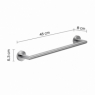 Ambient photos of Towel Rack 45 Cm Project Brushed Chrome [51614]