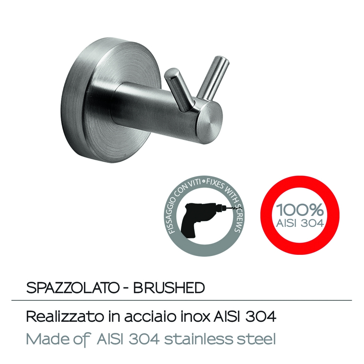 Foto do Projeto Double Hanger Brushed Chrome