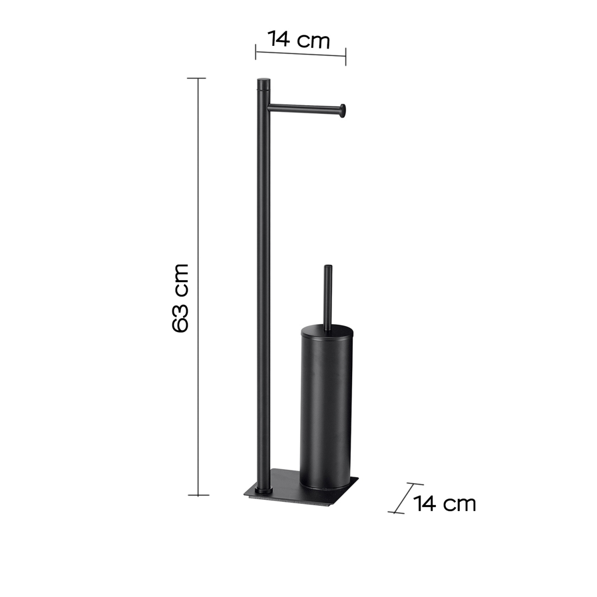 Image of Trilly Standing Column Matte Black