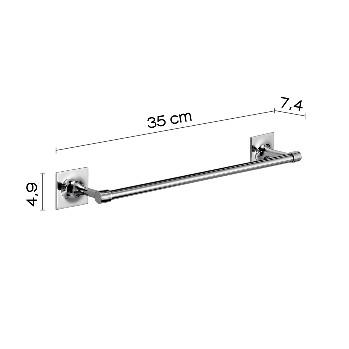 Ambient photos of Towel Rack 30 Cm Wizard Chrome [51649]